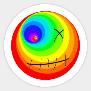 Rainbow Smiley Sticker